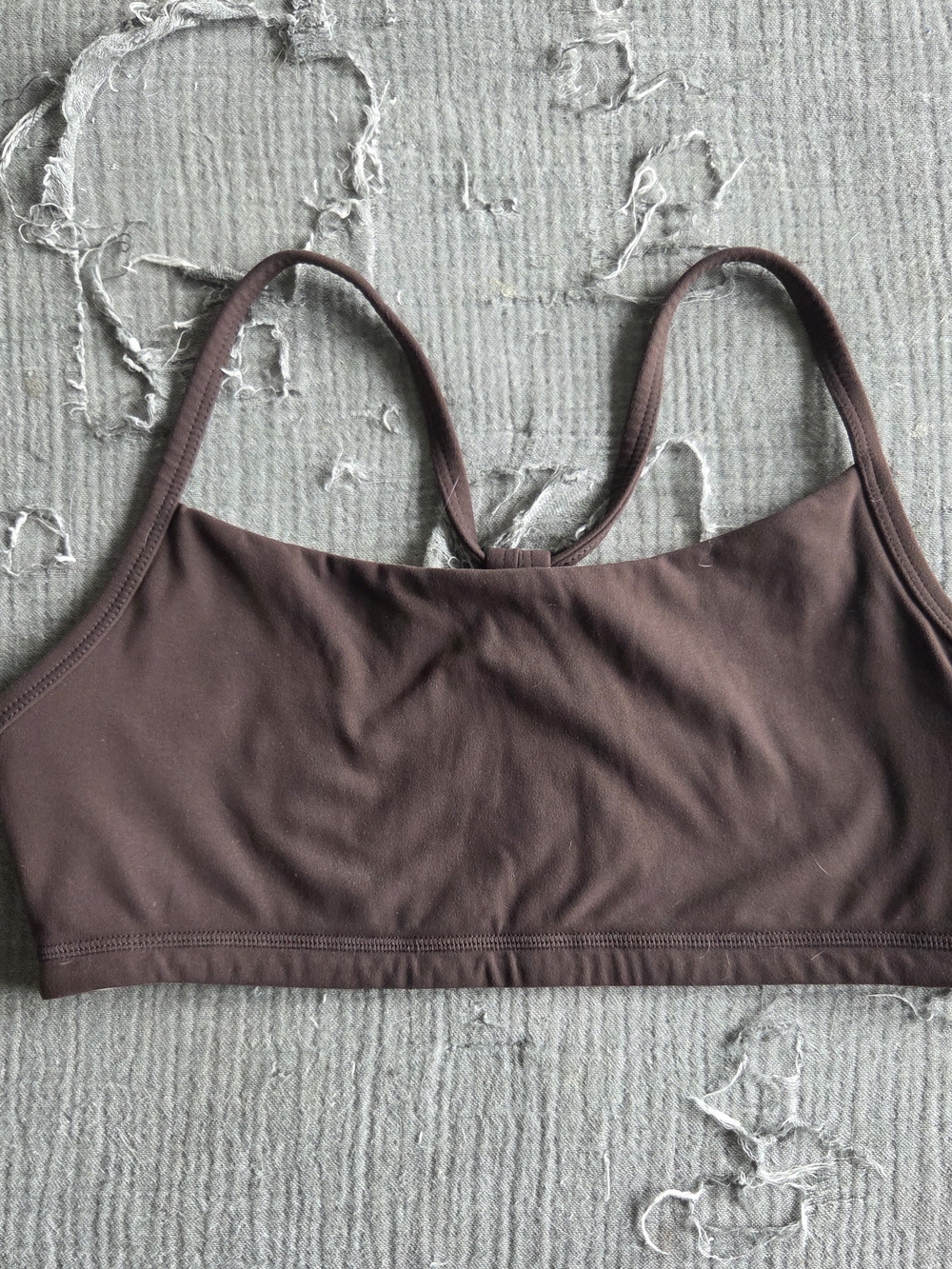BuffBunny Chocolate Brown Lightweight Sports Bralette